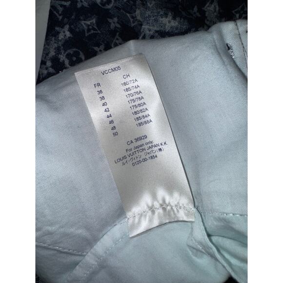 Louis Vuitton Tapestry Regular Denim Blue Monogram Logo Jeans Pants 32 - Picture 15 of 15
